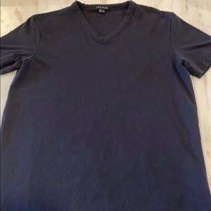 Men’s Essential theory V-neck T-shirt black